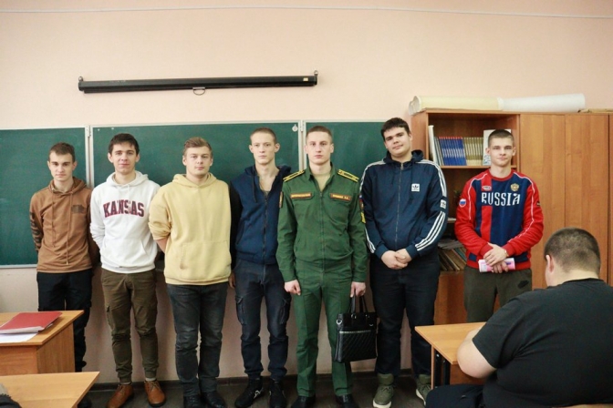 Встреча с курсантом военного института